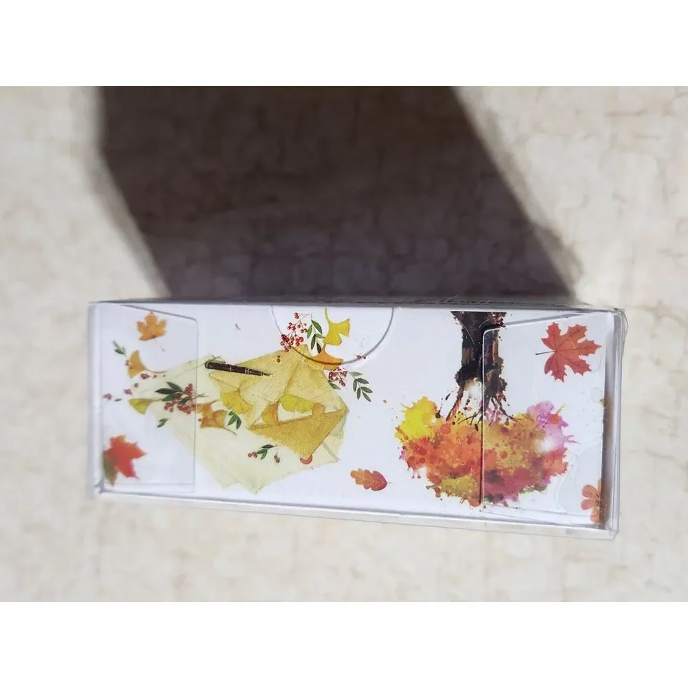 Orange Fall Washi Tape Trees Plants Autumn Kawaii